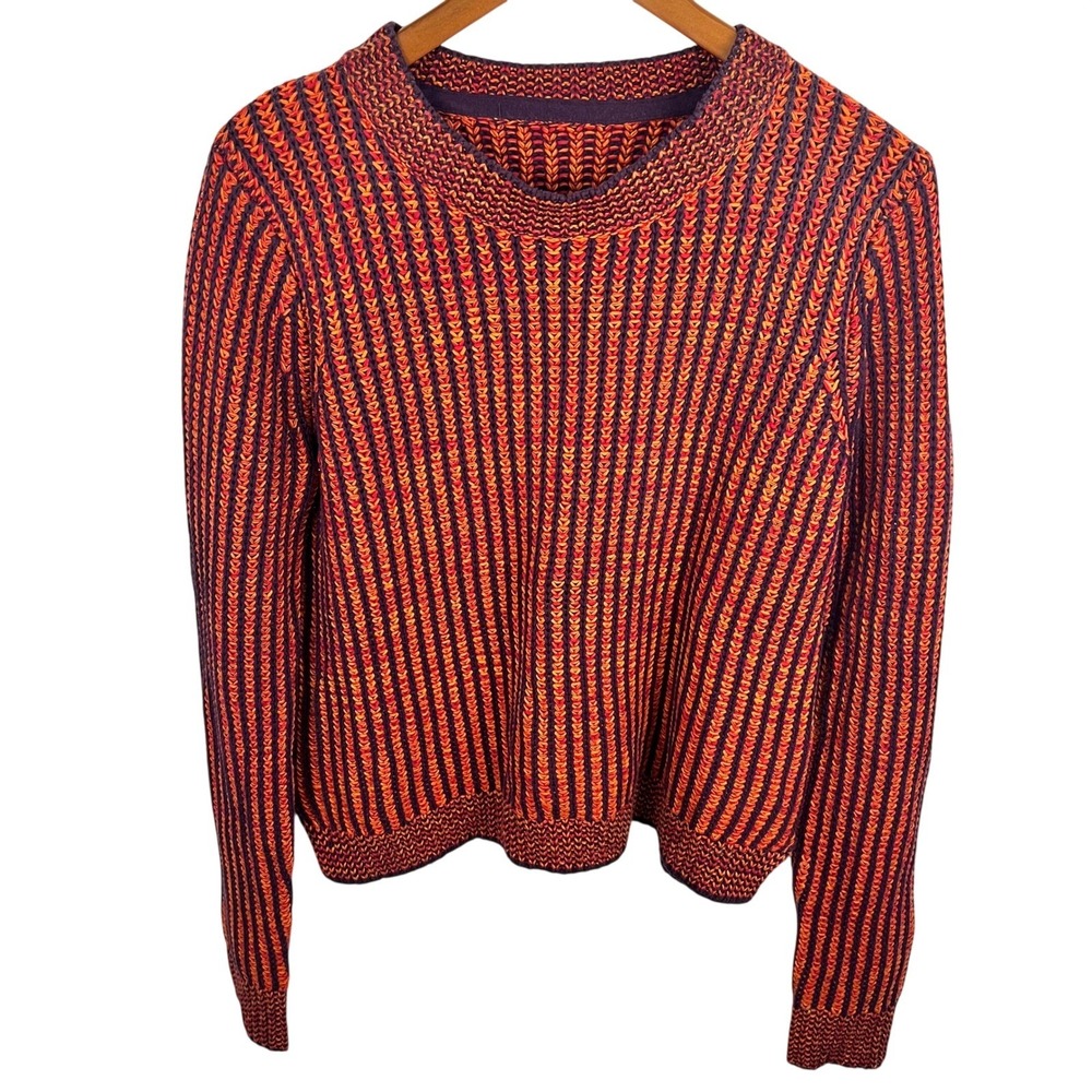Multicolored Oversized Whimsigoth Sweater Medium Chunky Knit Indie Boho Layers